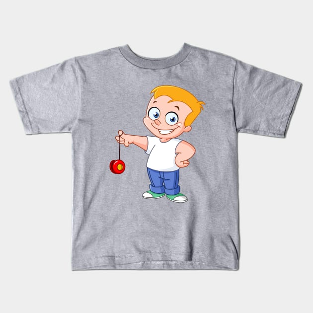 Yo Yo Kid Kids T-Shirt by DigiToonsTreasures